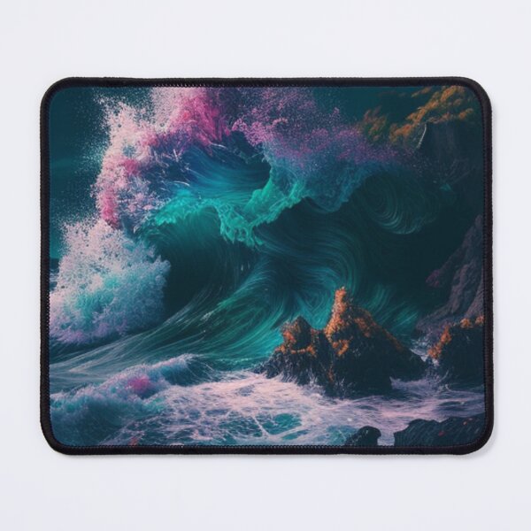 Item preview, Beautiful sea- Colourful waves designed and sold by GloriousArtSKD.