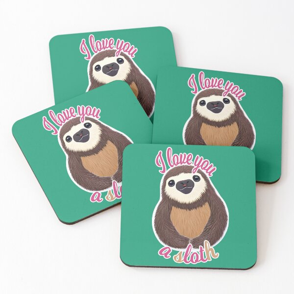Item preview, I love you a sloth designed and sold by JoanNinjaHen.