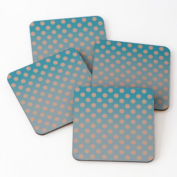 Item preview, Denim and Brown Polkadots designed and sold by bloomingvine.