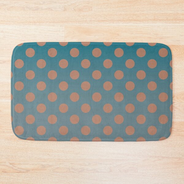 Item preview, Denim and Brown Polkadots designed and sold by bloomingvine.