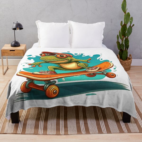 Item preview, Frog On A Skateboard, Skate, Skateboard designed and sold by Skateboard-Art.