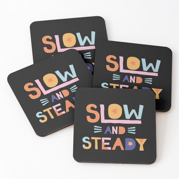Item preview, Slow and Steady - Inspirational and Motivational Quote designed and sold by greenoriginals.