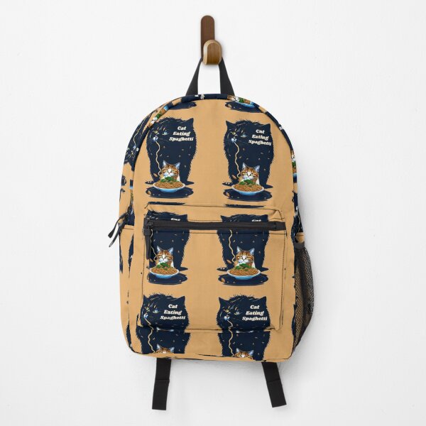 Item preview, Cat Eating Spaghetti Noodles designed and sold by ArtiLush ⭐⭐⭐⭐⭐.