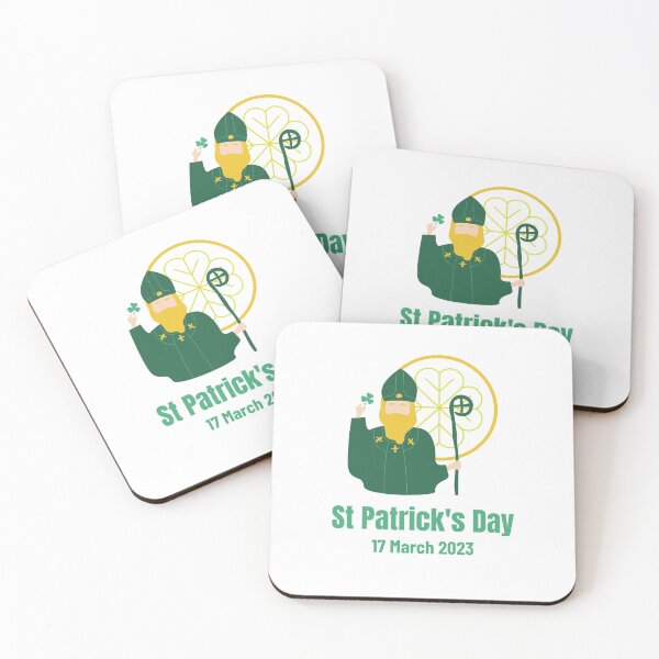 Item preview, St Patricks Day 17 March 2023 St Patrick Green Shamrock Staff Christian designed and sold by sharefaith.