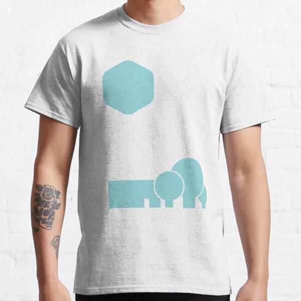 Turquoise Hexagon Sun Classic T-Shirt