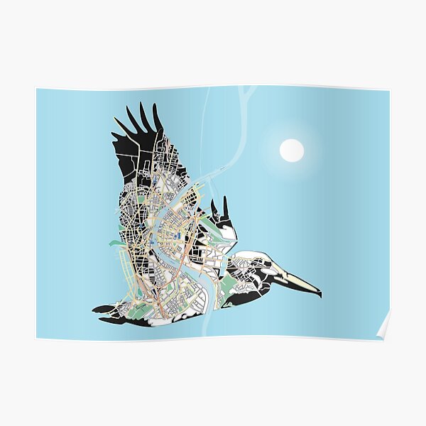 Basel Citymap Artwork | PELIKAN Poster
