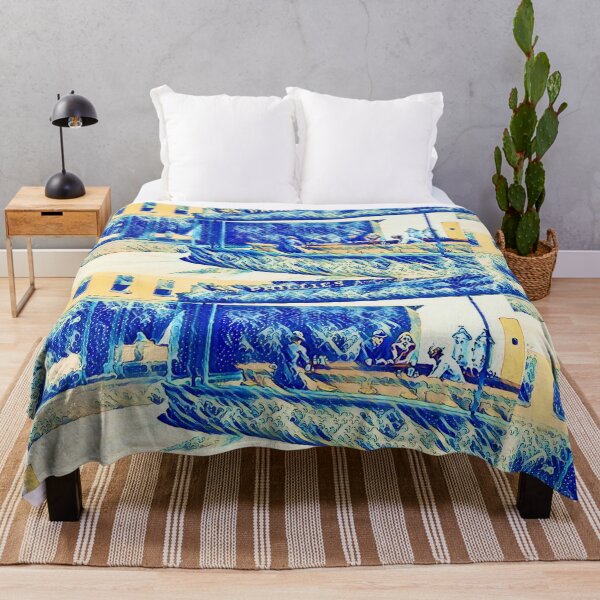 Item preview,  Nighthawks Edward Hopper & Great Wave off Kanagawa by Hokusai  MASHUP. designed and sold by CristalleLisa.