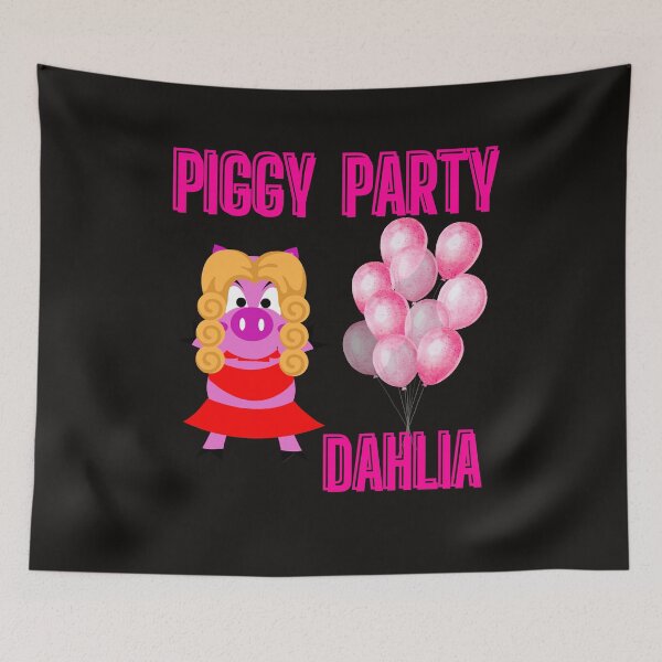Item preview,  Dahlia Piggy Party National Pig Day designed and sold by leshewle.