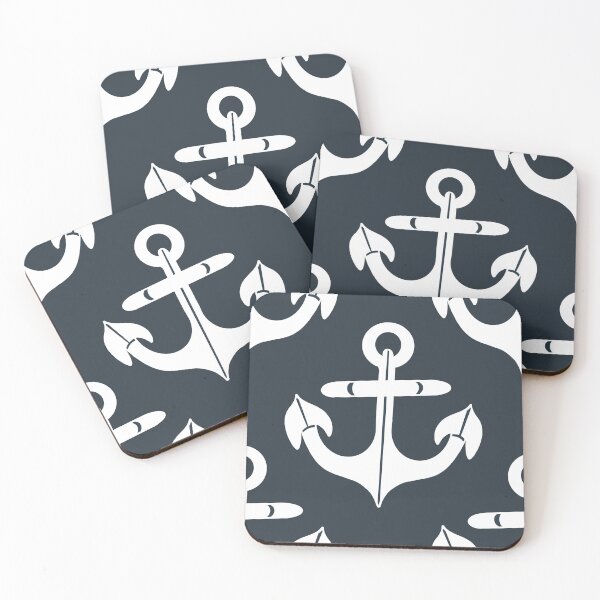 Item preview, Navy Blue and White Anchor designed and sold by LaBellCreative.