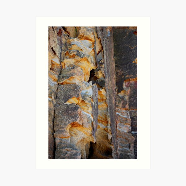 Cliff Colours - Redhead Beach NSW Art Print