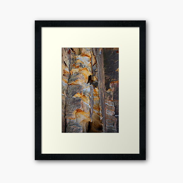 Cliff Colours - Redhead Beach NSW Framed Art Print