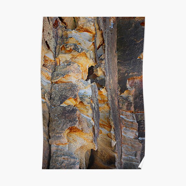 Cliff Colours - Redhead Beach NSW Poster