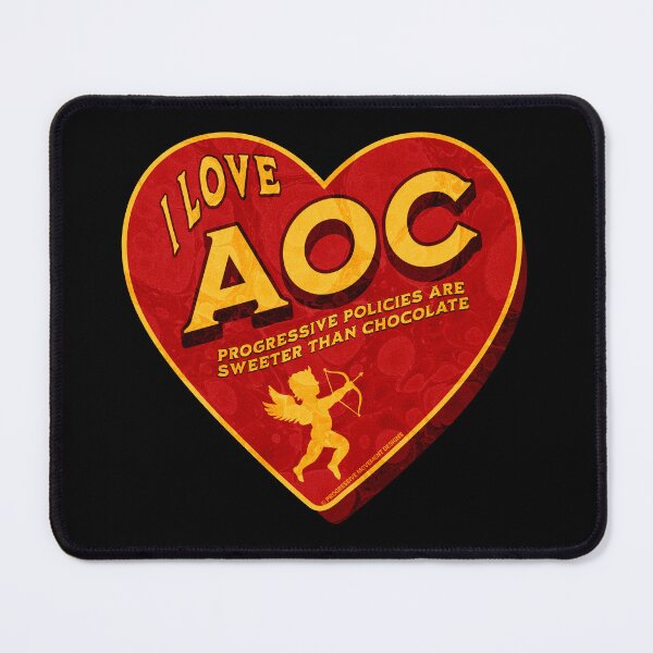 Item preview, PMD00420 Progressive Movement Designs I Love AOC Alexandria Ocasio Cortez Progressive Policy progress goals for Bernie Sanders supporter progressives Bernie Sanders supporter progressives designed and sold by ProgressiveLeft.