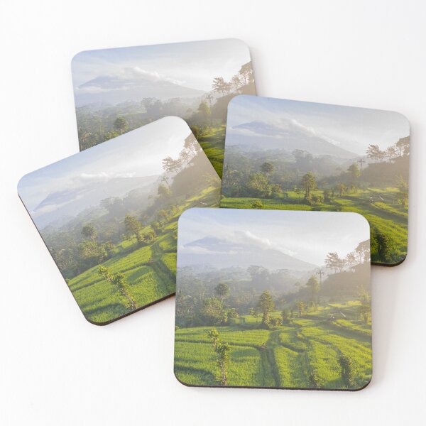 Item preview, Mount Agung in the sunrise, Sidemen, Bali, Indonesia designed and sold by scenerymerch.