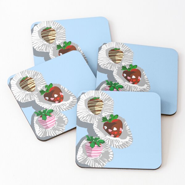 Item preview, 3 Chocolate Covered Strawberries Blue designed and sold by JaymieMetz.