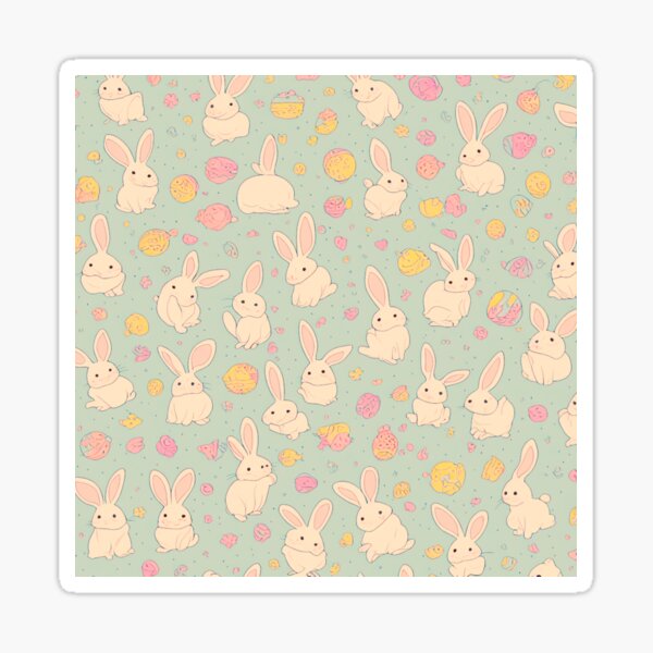Item preview, Bunny pattern-2 designed and sold by Flow Relaxing.