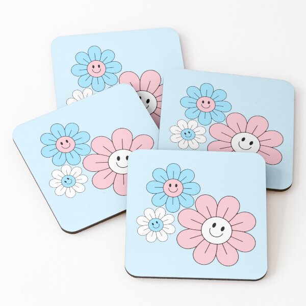 Item preview, Subtle Transgender Pride Hippie Flowers designed and sold by everything4eva.