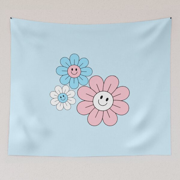 Item preview, Subtle Transgender Pride Hippie Flowers designed and sold by everything4eva.