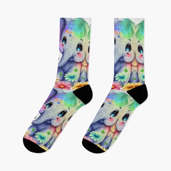 Item preview, Beautiful Rainbow coloured baby elephants playing are absolutely adorable and amazing  designed and sold by Tiannalaw.