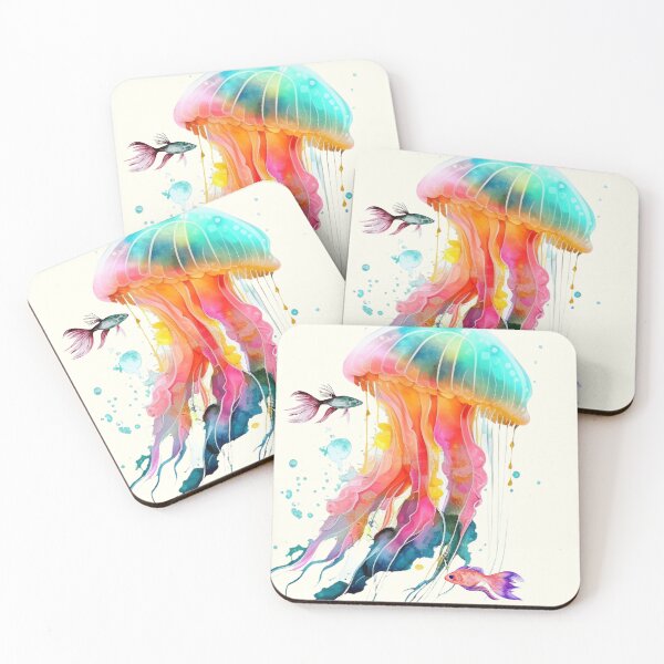 Item preview, Jellyfish Watercolor designed and sold by Travelslightly.