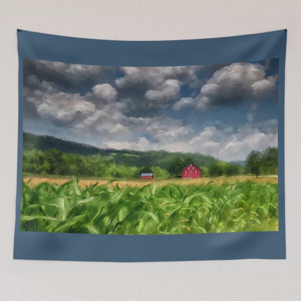 Item preview, The Red Barn On Burnt House Road designed and sold by Lois  Bryan.