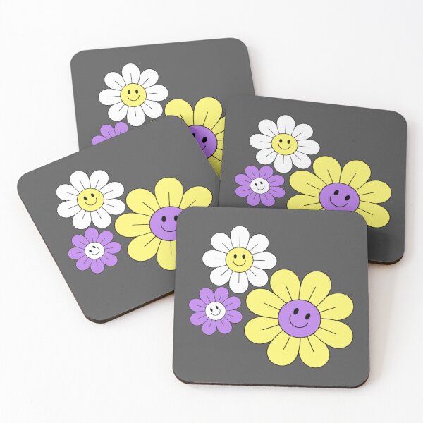 Item preview, Subtle Nonbinary Pride Hippie Flowers designed and sold by everything4eva.