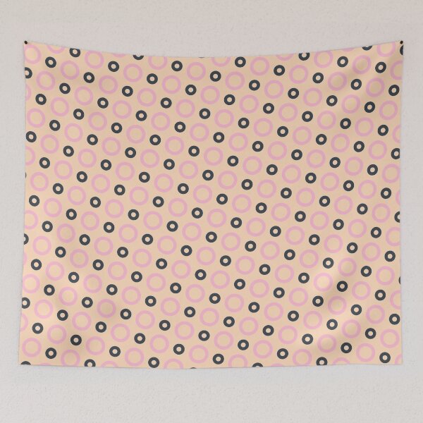 Item preview, 1940s Inspired Textile Print | Multicolored Abstract Circles II designed and sold by clubnoirai.
