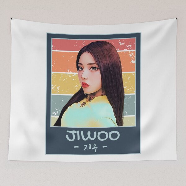 Item preview, NMIXX Jiwoo Retro Animated designed and sold by AliffStudio.