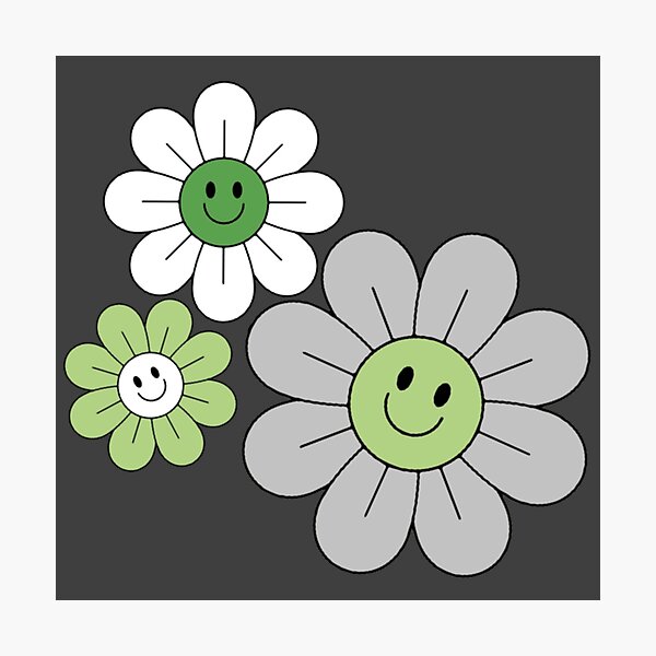 Item preview, Subtle Aromantic Pride Hippie Flowers designed and sold by everything4eva.