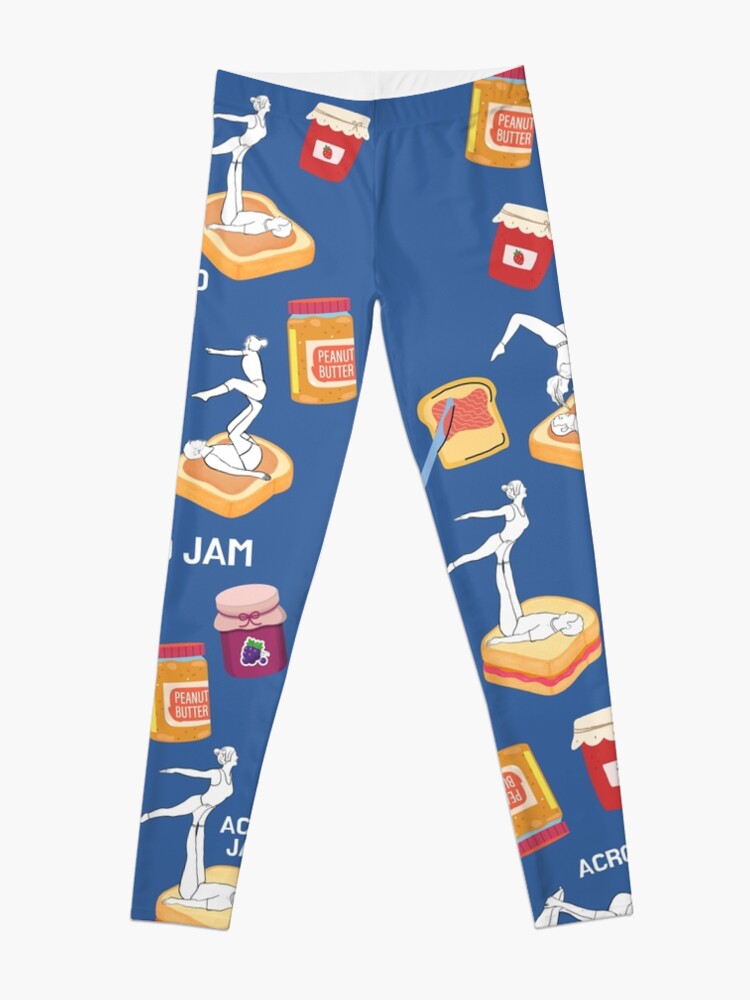 Acro Yoga Peanut Butter Jelly Jam Time!  Leggings for Sale by AcroArt