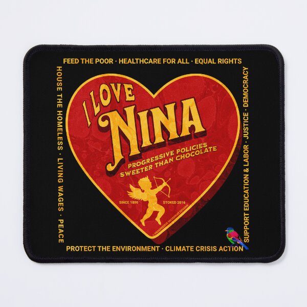 Item preview, PMD00424 Progressive Movement Designs I Love Nina Turner Progressive Policy progress goals for Bernie Sanders supporter progressives designed and sold by ProgressiveLeft.