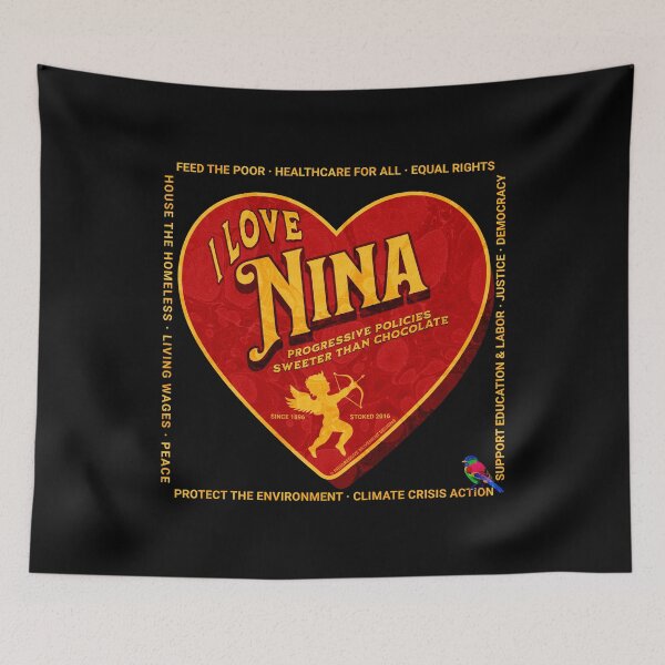 Item preview, PMD00424 Progressive Movement Designs I Love Nina Turner Progressive Policy progress goals for Bernie Sanders supporter progressives designed and sold by ProgressiveLeft.