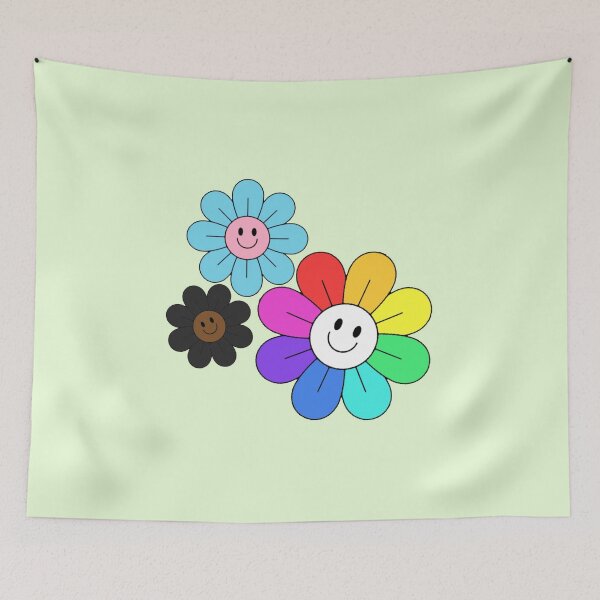 Item preview, Progress Rainbow Pride Hippie Flowers designed and sold by everything4eva.