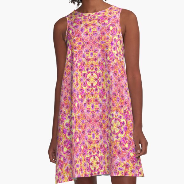 Item preview, Pink and Gold  Boho Mandala. designed and sold by LaBellCreative.