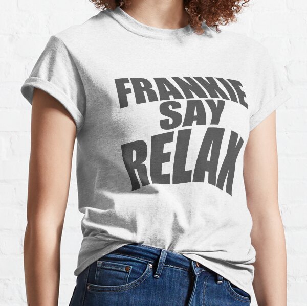 FRANKIE SAY RELAX Ross Friends After Shirt Stretched out Twisted Faded Frankie Goes to Hollywood Classic T-Shirt