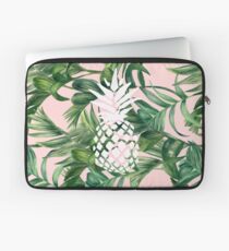 White Pineapple on Tropical Design Laptop Sleeve