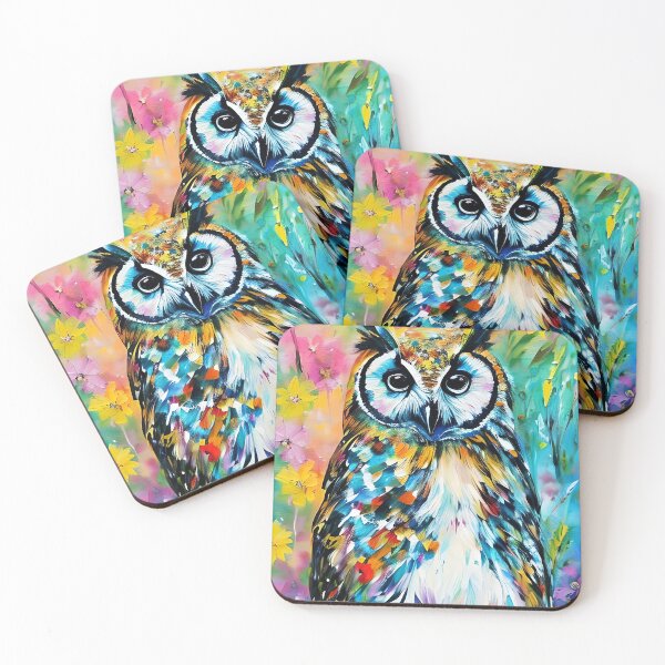 Item preview, Owl with Flowers designed and sold by jillcrawford.