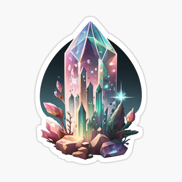 Pastel Galaxy Crystals Sticker for Sale by NicholiCosplay