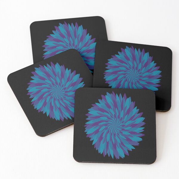 Item preview, Abstract Chrysanthemum Flower #3 -  blue / purple designed and sold by DaveDanchuk.
