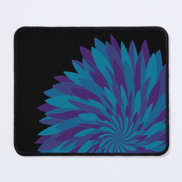 Item preview, Abstract Chrysanthemum Flower #3 -  blue / purple designed and sold by DaveDanchuk.