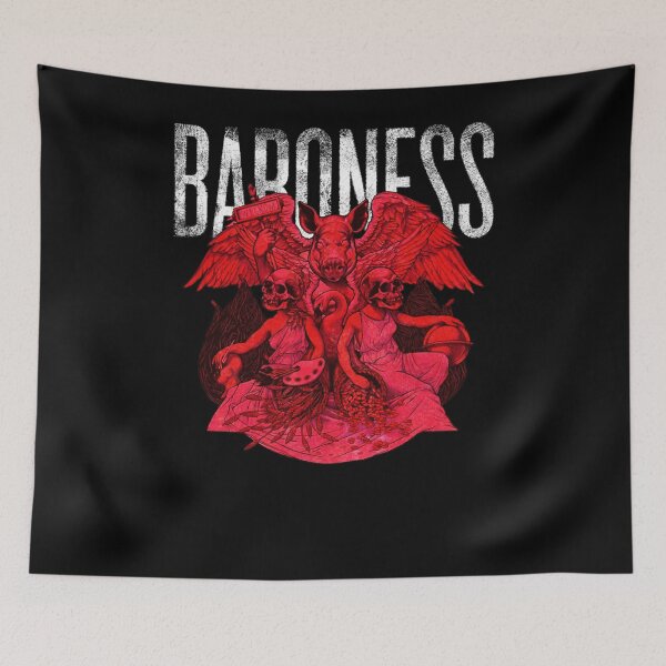 Item preview, The Gnashing Baroness Heavy Metal Gift Fan designed and sold by Lucklore.