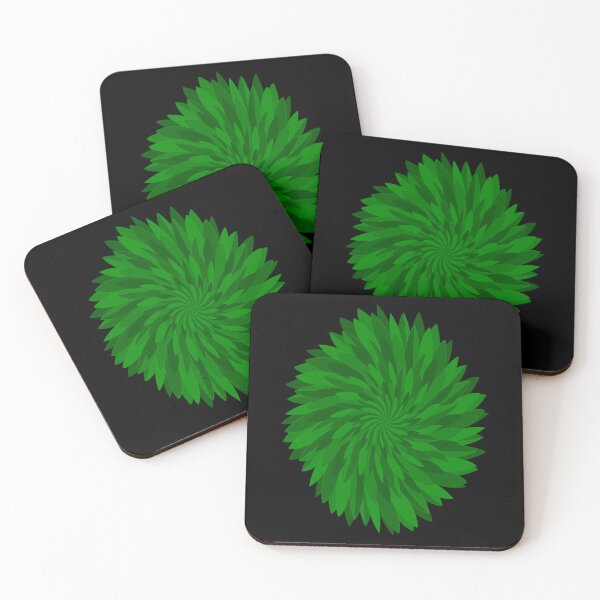 Item preview, Abstract Chrysanthemum Flower #4 - earth green   designed and sold by DaveDanchuk.