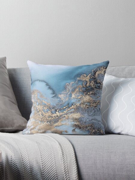 Item preview, Blue and Gold Marble designed and sold by Mia  Coffman.