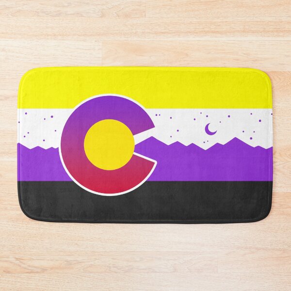 Item preview, Colorado Nonbinary Pride Flag Denver Parade PrideFest designed and sold by flannmoriath.