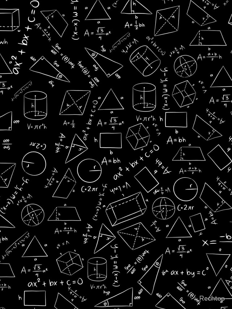 Thumbnail 5 of 5, iPhone Case, Math formulae Pattern designed and sold by Rechtop.
