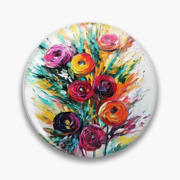 Item preview, Colorful Ranunculus Splash Painting designed and sold by jillcrawford.
