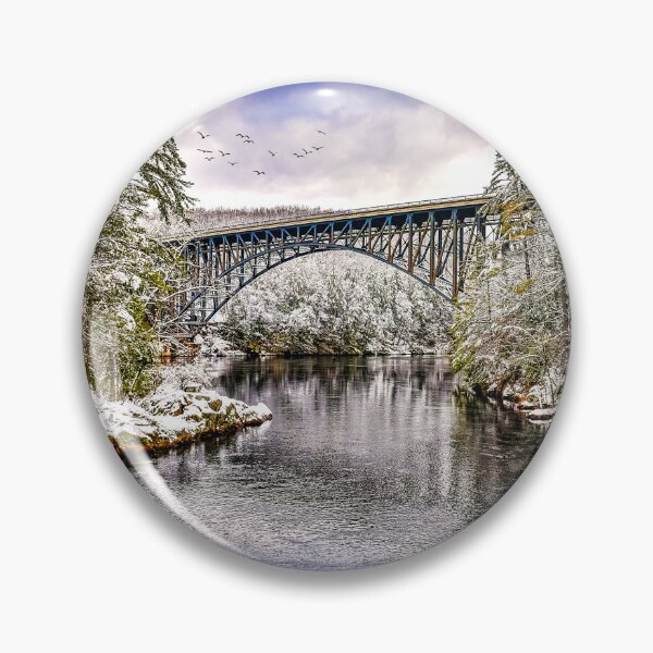 Item preview, The French King Bridge in Winter designed and sold by Mitchell Grosky.