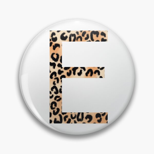 Item preview, E Letter Cheetah Monogram designed and sold by Daily Miracles.