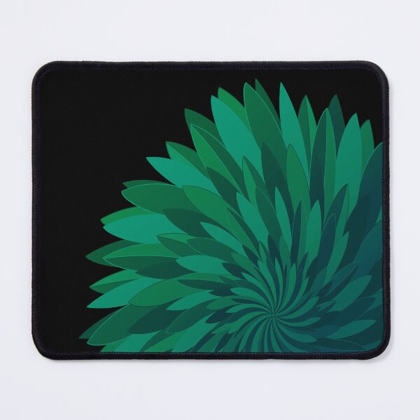 Item preview, Abstract Chrysanthemum Flower #9 - deep green designed and sold by DaveDanchuk.