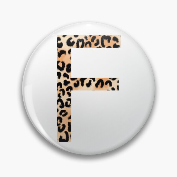 Item preview, F Letter Cheetah Monogram designed and sold by Daily Miracles.